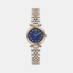 Flair Small Women Quartz Blue Dial Analog Stainless Steel Watch Z02004L7MF