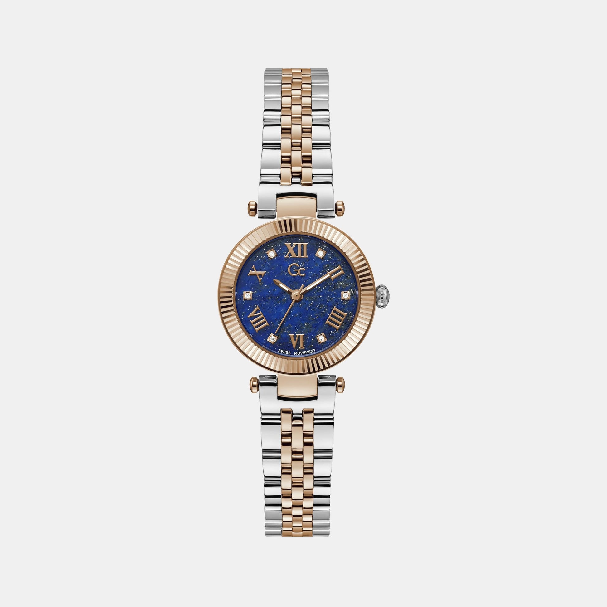 Flair Small Women Quartz Blue Dial Analog Stainless Steel Watch Z02004L7MF