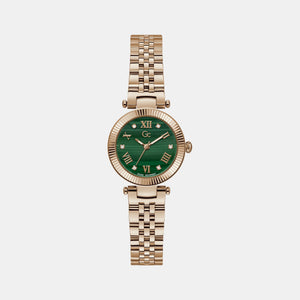 Flair Small Women Quartz Green Dial Analog Stainless Steel Watch Z02006L9MF