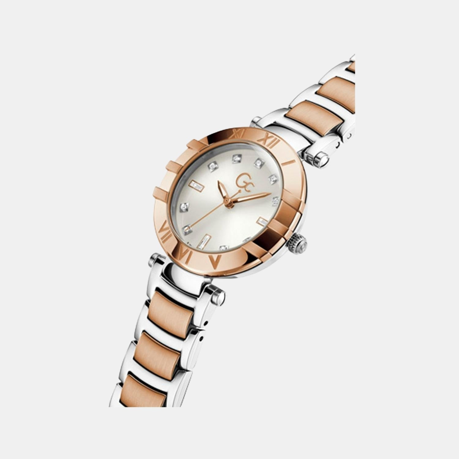Cruise Women Quartz White Dial Analog Stainless Steel Watch Z03001L1MF