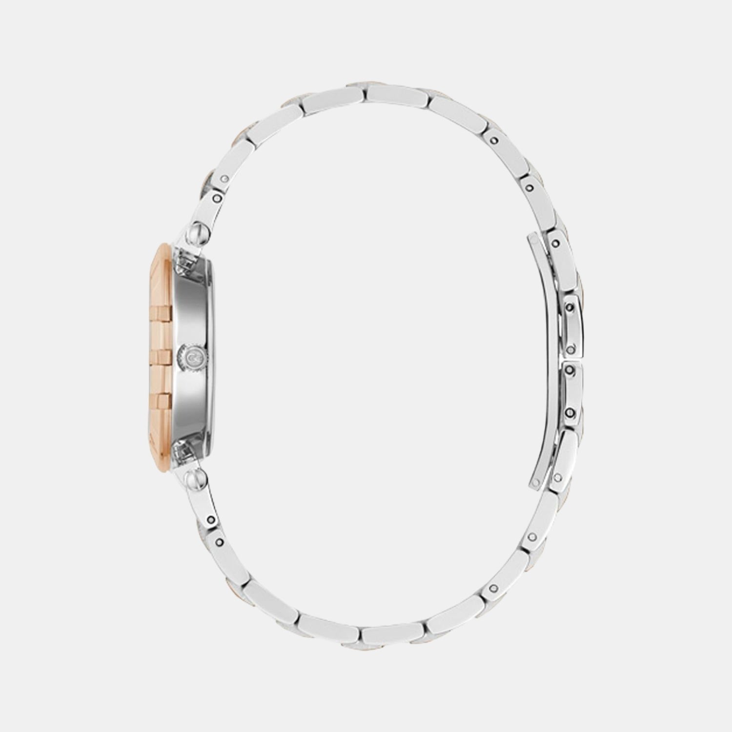 Cruise Women Quartz White Dial Analog Stainless Steel Watch Z03001L1MF