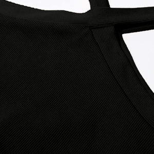 Black Criss Cross Top