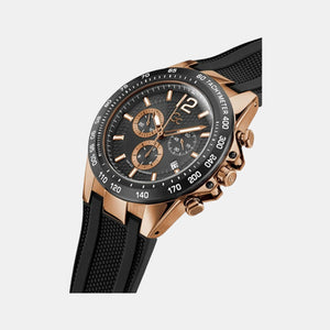Audacious Men Quartz Black Dial Chronograph Silicone Watch Z07002G2MF