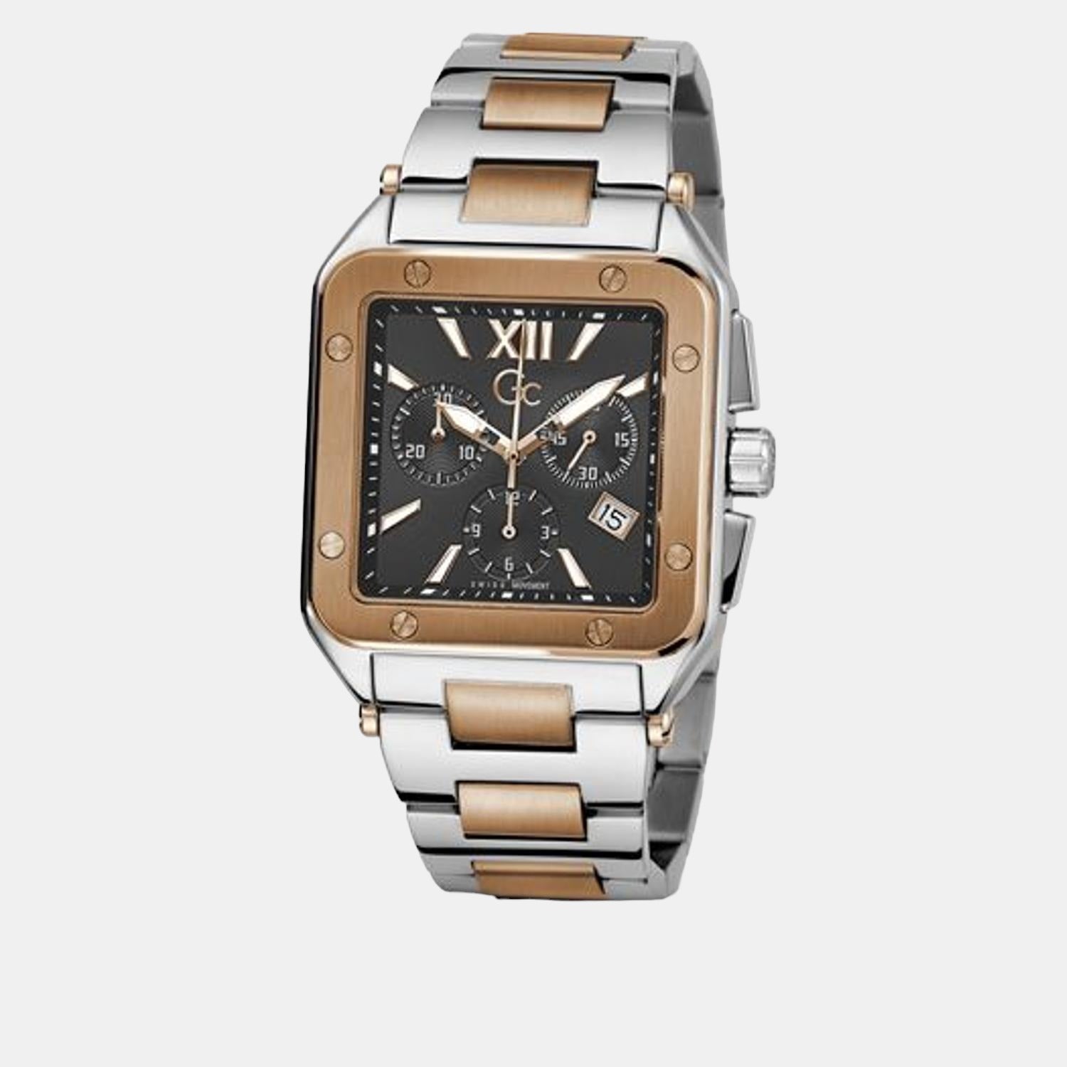 Couture Men Quartz Black Dial Chronograph Stainless Steel Watch Z08001G2MF