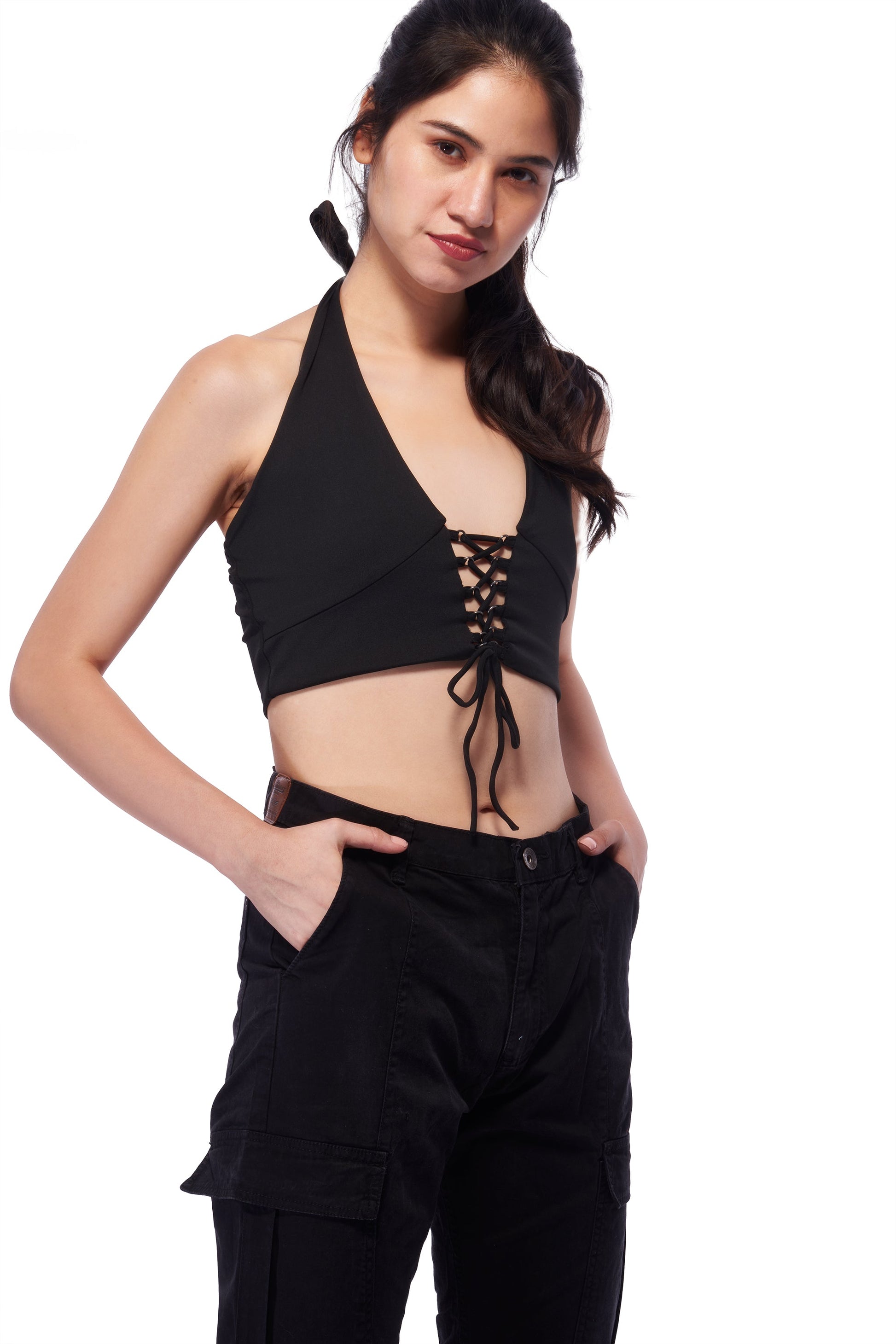 Maddy Tie-Up Halter Top