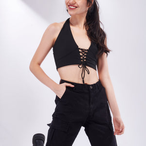 Maddy Tie-Up Halter Top