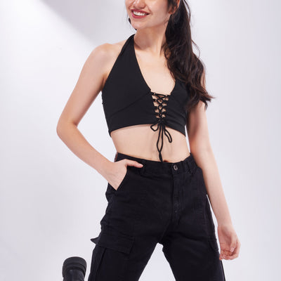 Maddy Tie-Up Halter Top