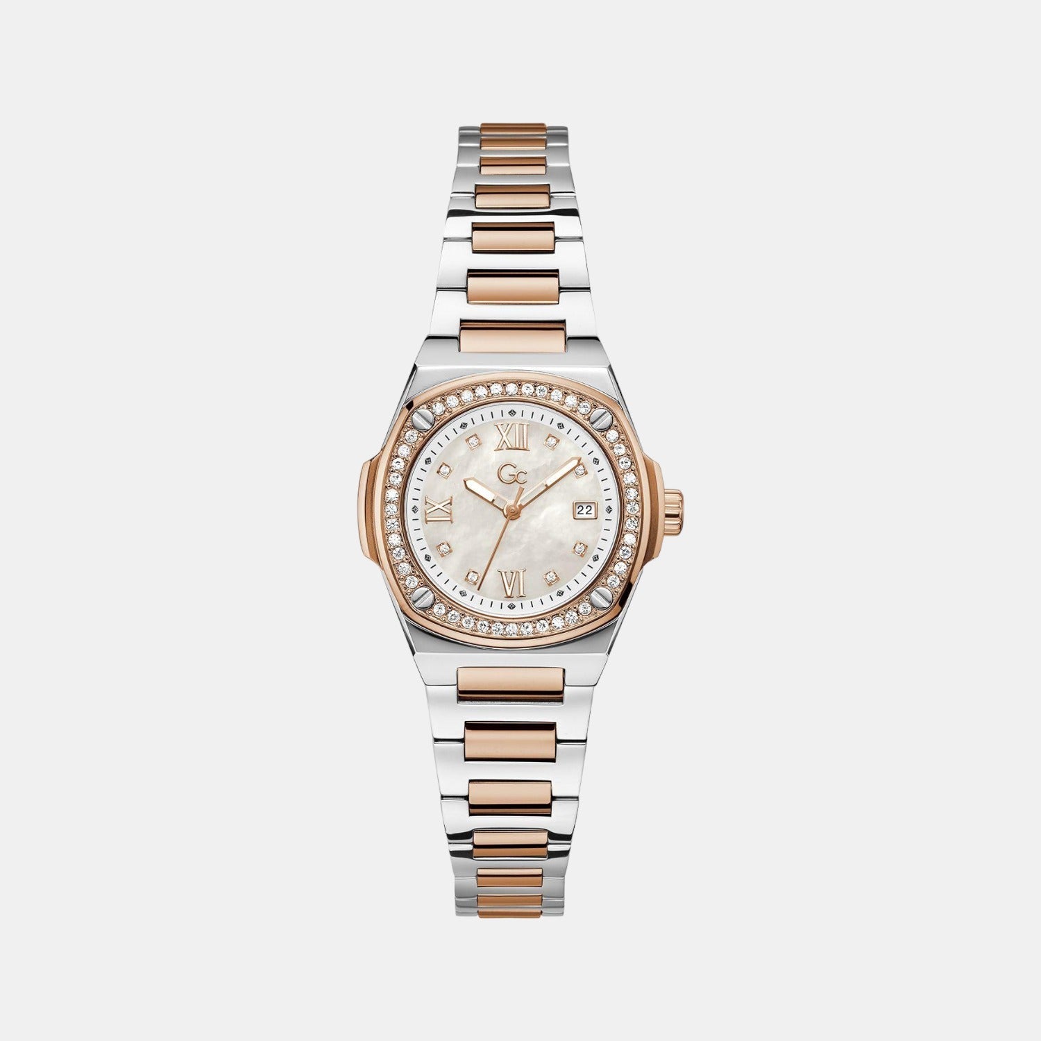 Coussin Shape Women Quartz White Dial Analog Stainless Steel Watch Z12003L1MF