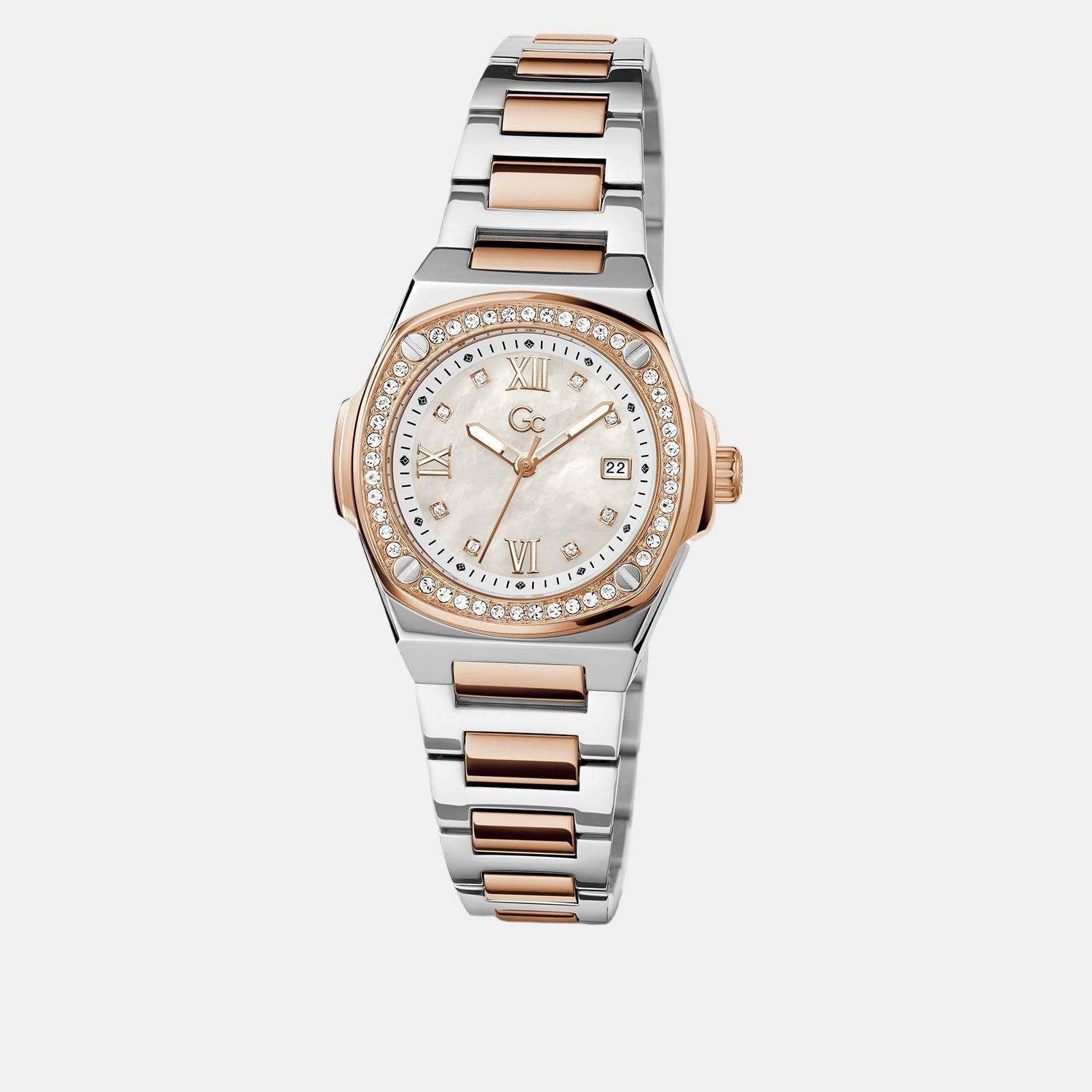 Coussin Shape Women Quartz White Dial Analog Stainless Steel Watch Z12003L1MF