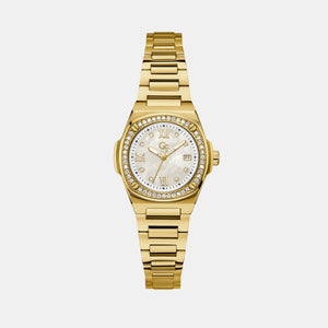 Coussin Shape Women Quartz White Dial Analog Stainless Steel Watch Z12005L1MF