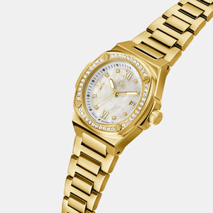 Coussin Shape Women Quartz White Dial Analog Stainless Steel Watch Z12005L1MF