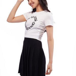 Right To Look Good Graphic Crop Tee