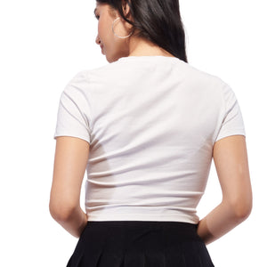 Right To Look Good Graphic Crop Tee