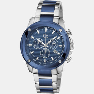 Brave Men Quartz Blue Dial Chronograph Stainless Steel Watch Z13002G7MF