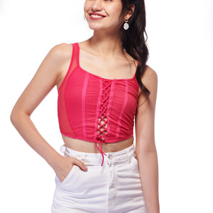 Mesh Corset Top