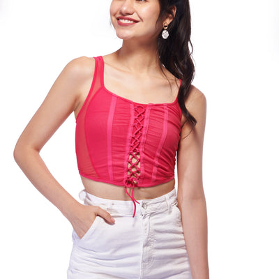 Mesh Corset Top