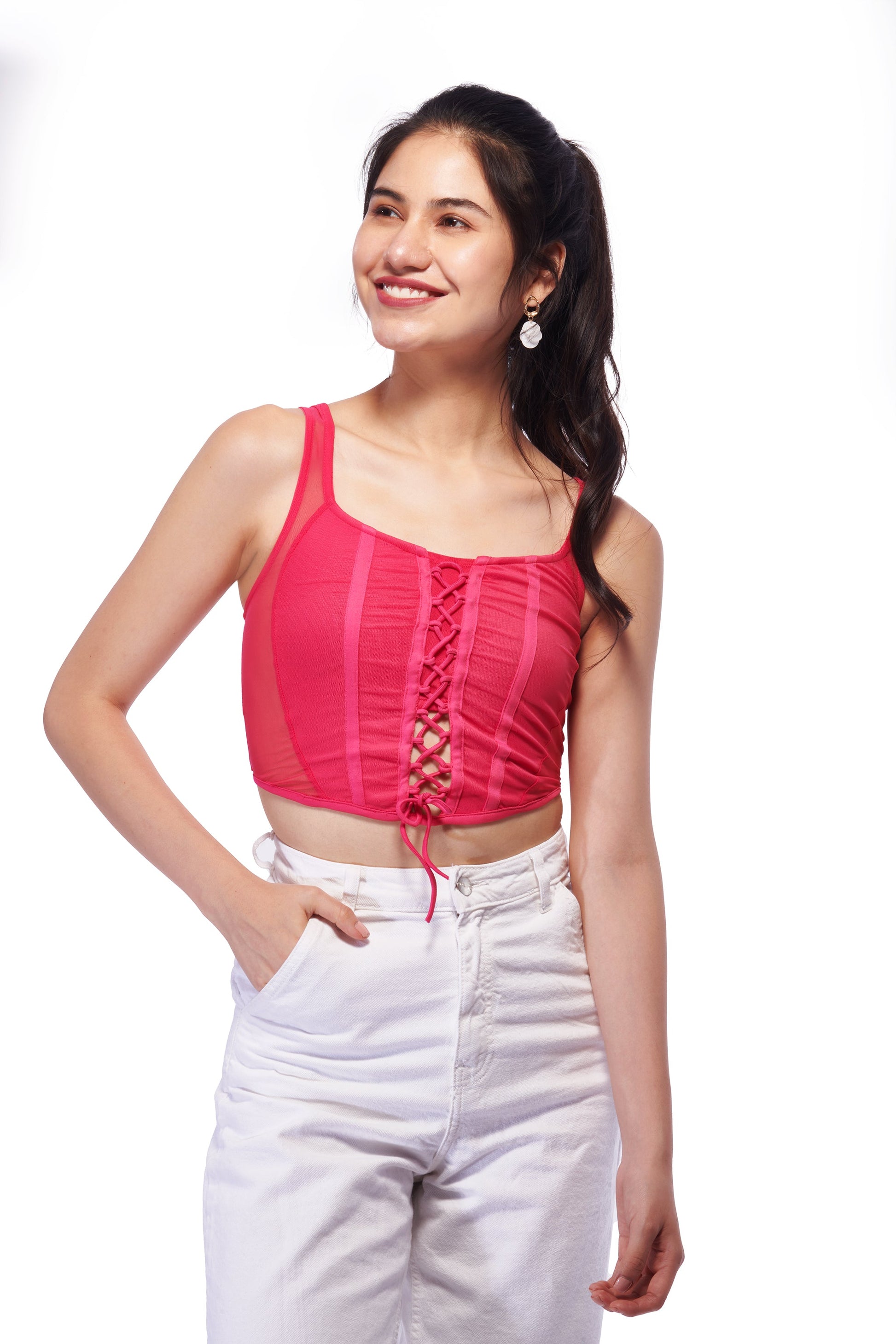 Mesh Corset Top