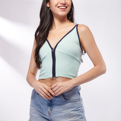 Zip front Strappy Camisole
