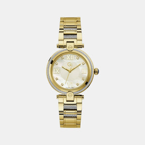 Fusion Cable Women Quartz White Dial Analog Stainless Steel Watch Z15001L1MF