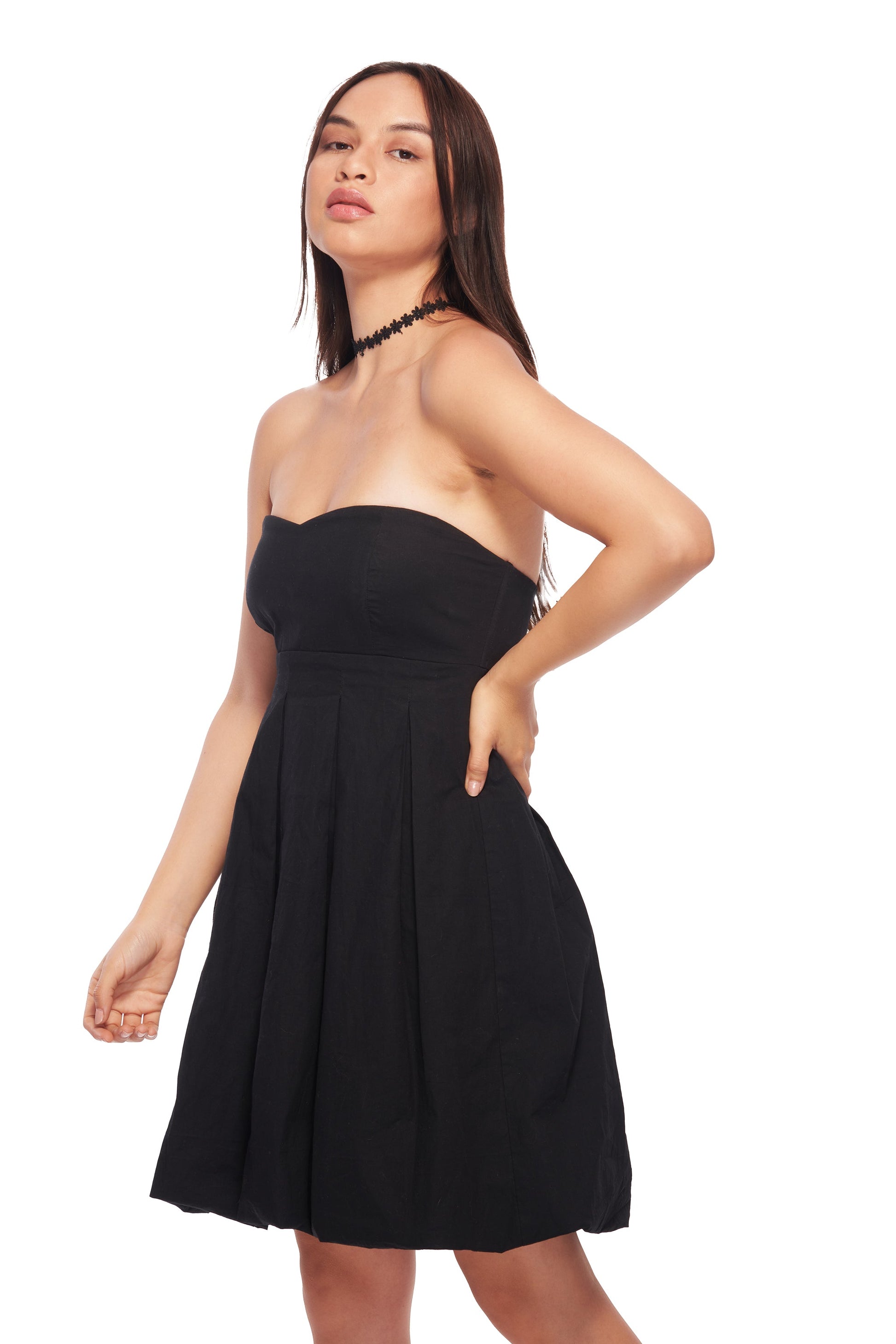 IZF Off-shouldered balloon dress