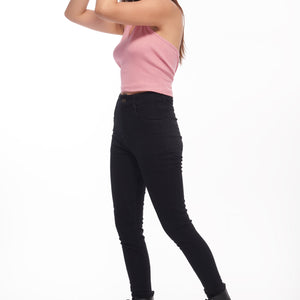 Polo Collar Halter Top