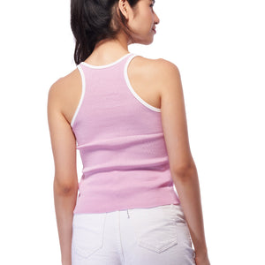 Lavendar Flat Knit Tank Top