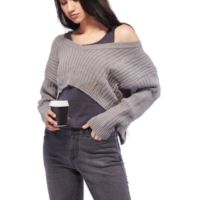 Winter Back Slit Top