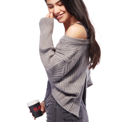 Winter Back Slit Top