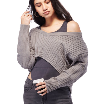 Winter Back Slit Top