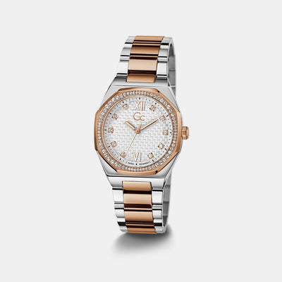 Coussin Sleek Women Quartz Silver Dial Analog Stainless Steel Watch Z25001L1MF