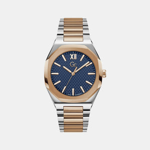 Coussin Sleek Men Quartz Blue Dial Analog Stainless Steel Watch Z26001G7MF