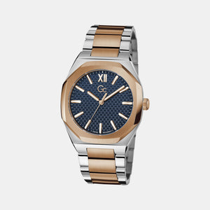 Coussin Sleek Men Quartz Blue Dial Analog Stainless Steel Watch Z26001G7MF