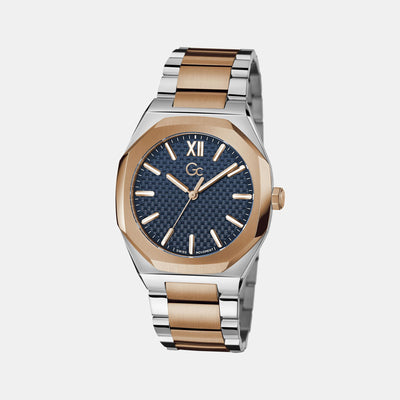 Coussin Sleek Men Quartz Blue Dial Analog Stainless Steel Watch Z26001G7MF