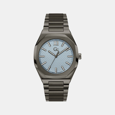 Coussin Sleek Men Quartz Blue Dial Analog Stainless Steel Watch Z26003G7MF