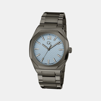 Coussin Sleek Men Quartz Blue Dial Analog Stainless Steel Watch Z26003G7MF
