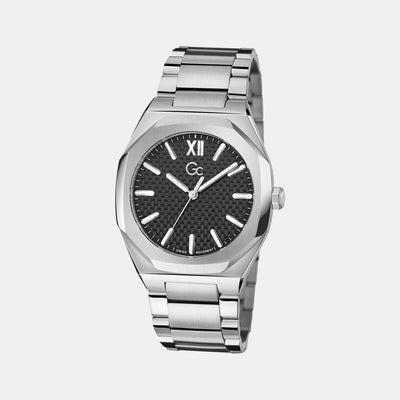 Coussin Sleek Men Quartz Black Dial Analog Stainless Steel Watch Z26004G2MF