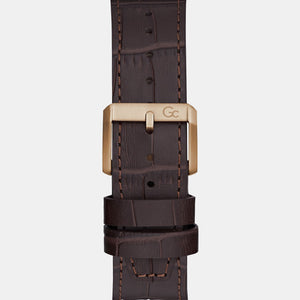 Coussin Sleek Men Quartz Brown Dial Analog Leather Watch Z26005G4MF
