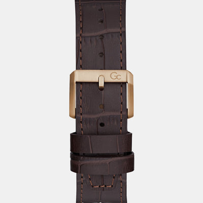 Coussin Sleek Men Quartz Brown Dial Analog Leather Watch Z26005G4MF