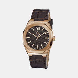 Coussin Sleek Men Quartz Brown Dial Analog Leather Watch Z26005G4MF