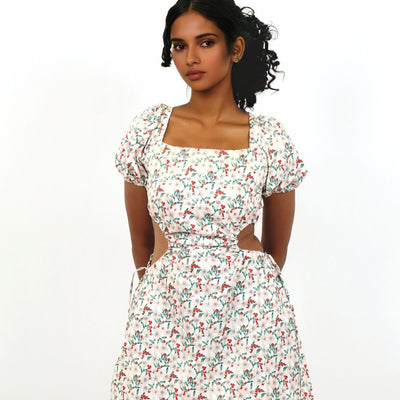 Printed Fit & Flare dress