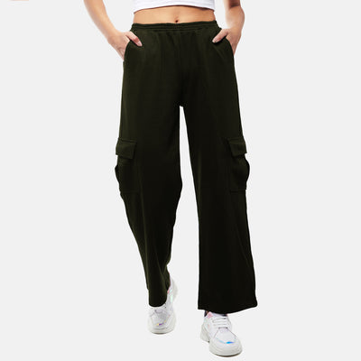 Blue Pull-Up Cargo Pants