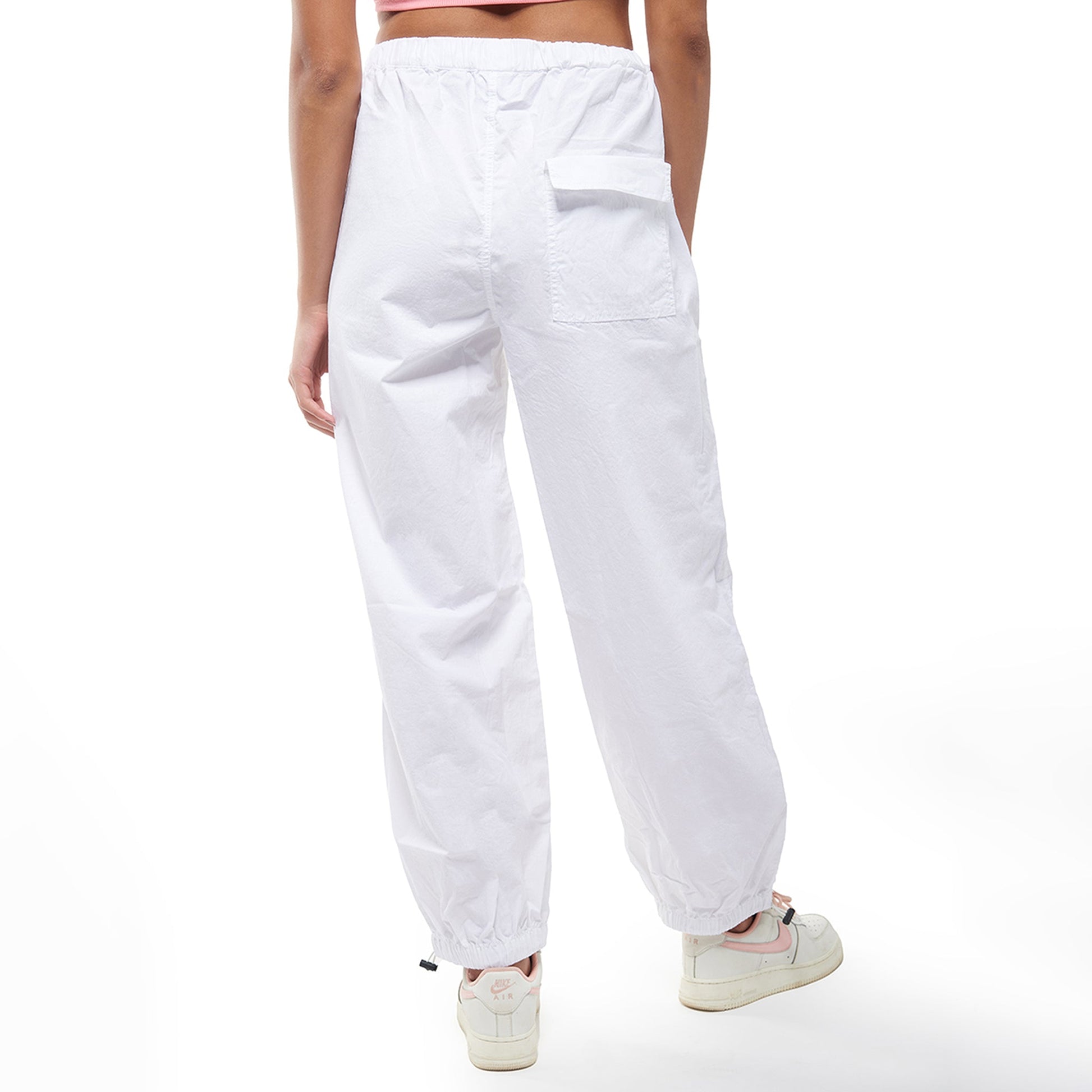 Black Oversized Parachute Pants