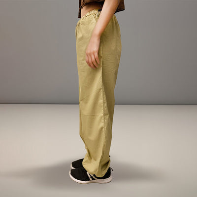 Black Oversized Parachute Pants