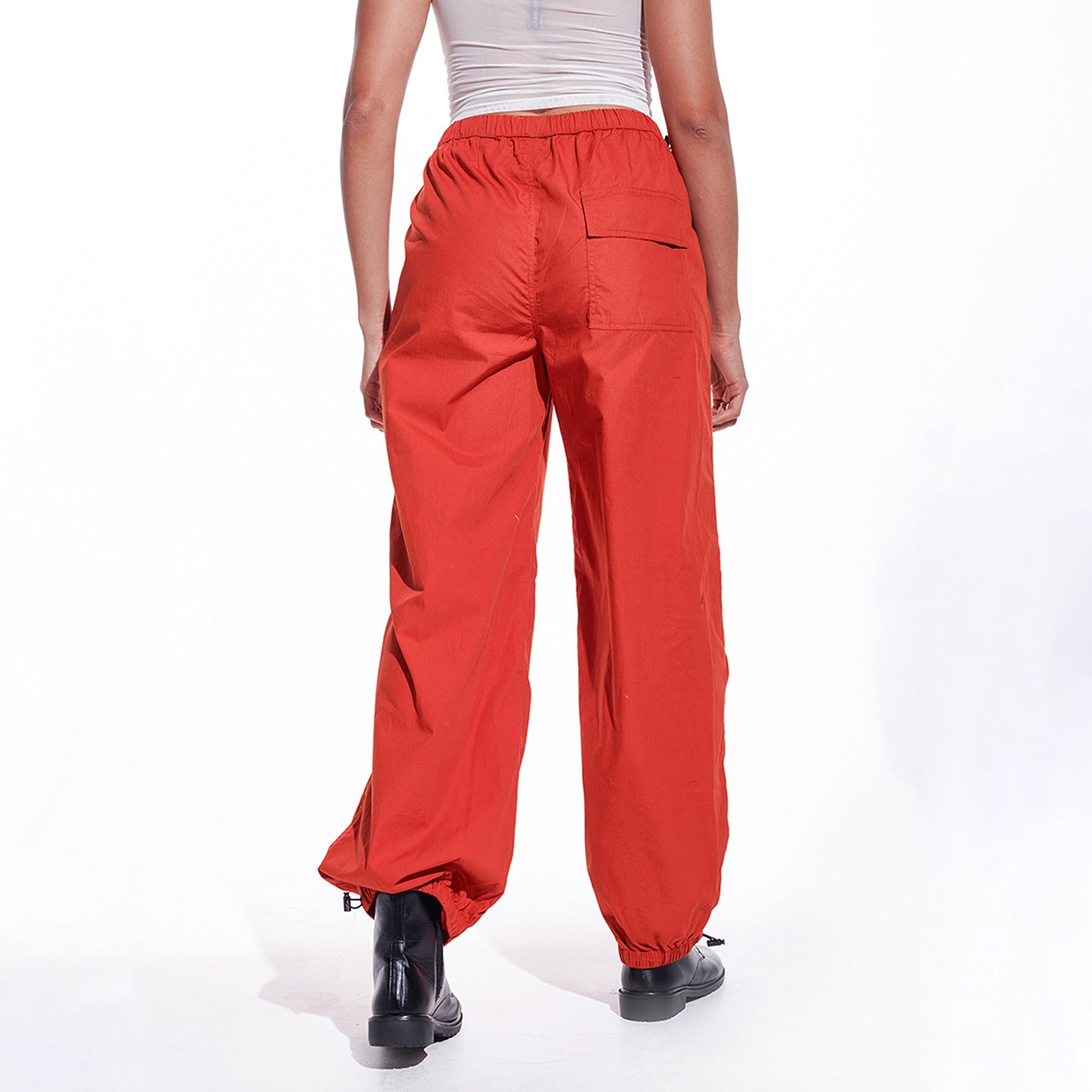 Black Oversized Parachute Pants