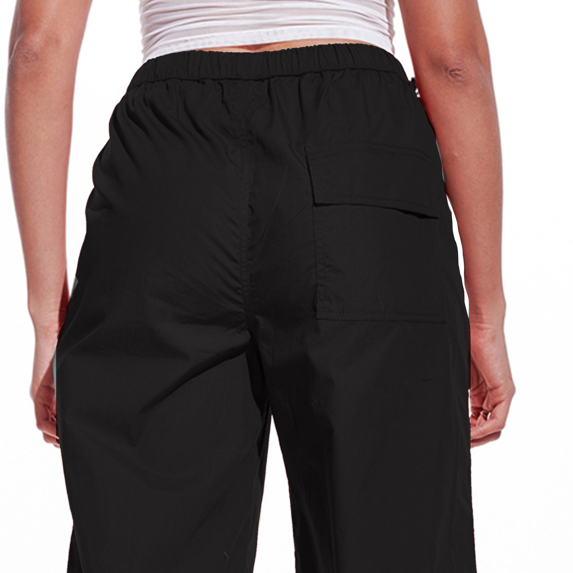 Parachute Pant Combo-Black & White