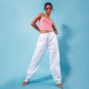 Pink Lace Corset Top