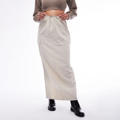 Grey Parachute Skirt