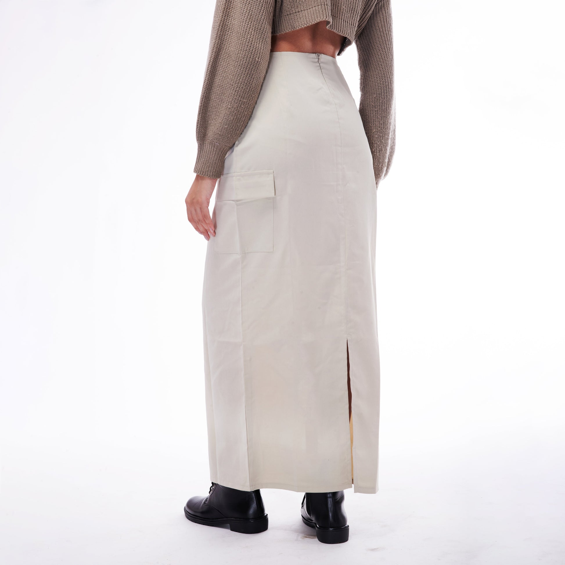 Grey Parachute Skirt