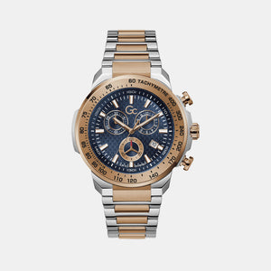 First Class Chrono Men Quartz Blue Dial Chronograph Stainless Steel Watch Z35001G7MF