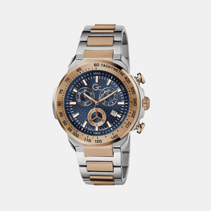 First Class Chrono Men Quartz Blue Dial Chronograph Stainless Steel Watch Z35001G7MF